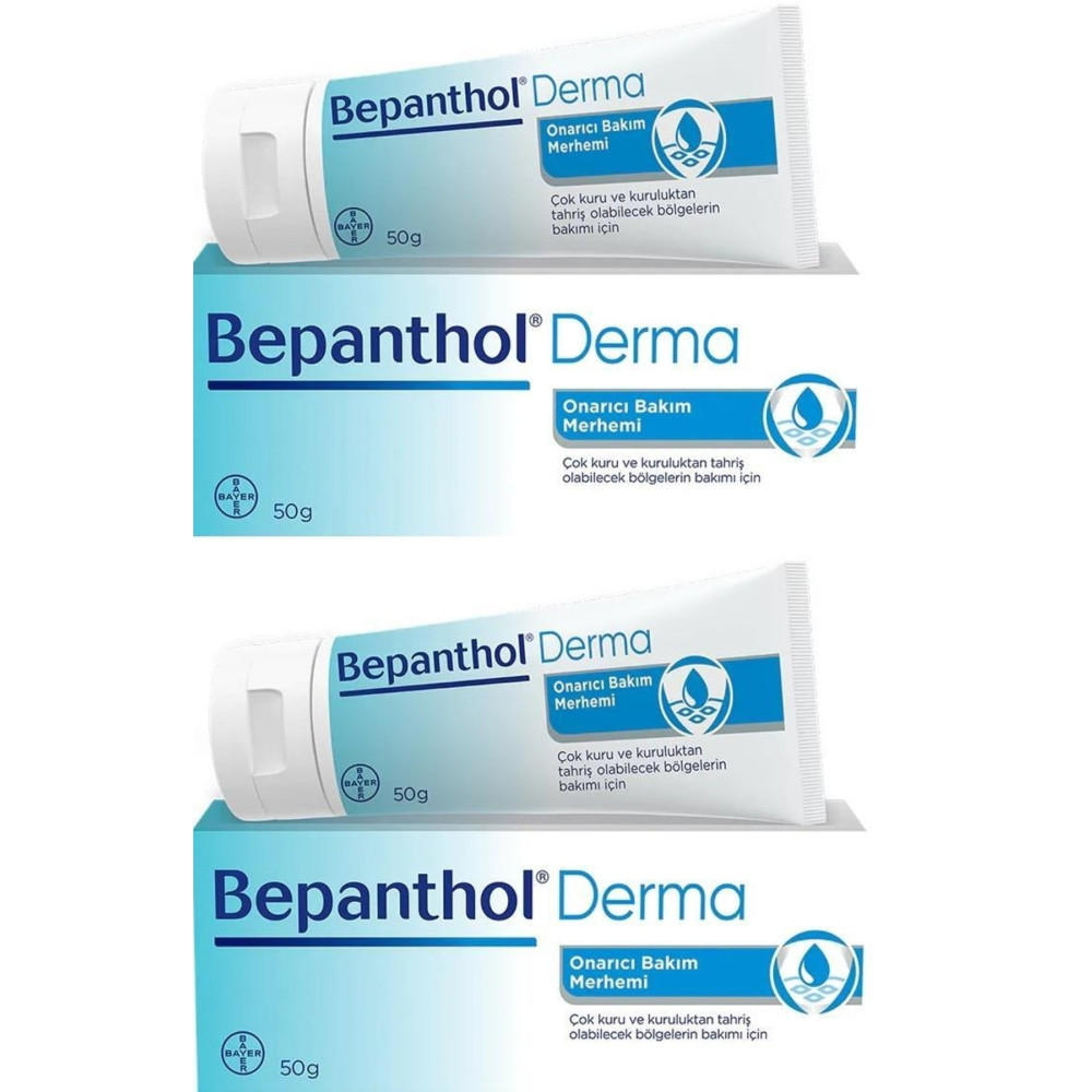 Bepanthol Derma Onarıcı Bakım Merhemi 50 Gr 2 Adet Cilt ve Yüz Bakımı Fiyatı