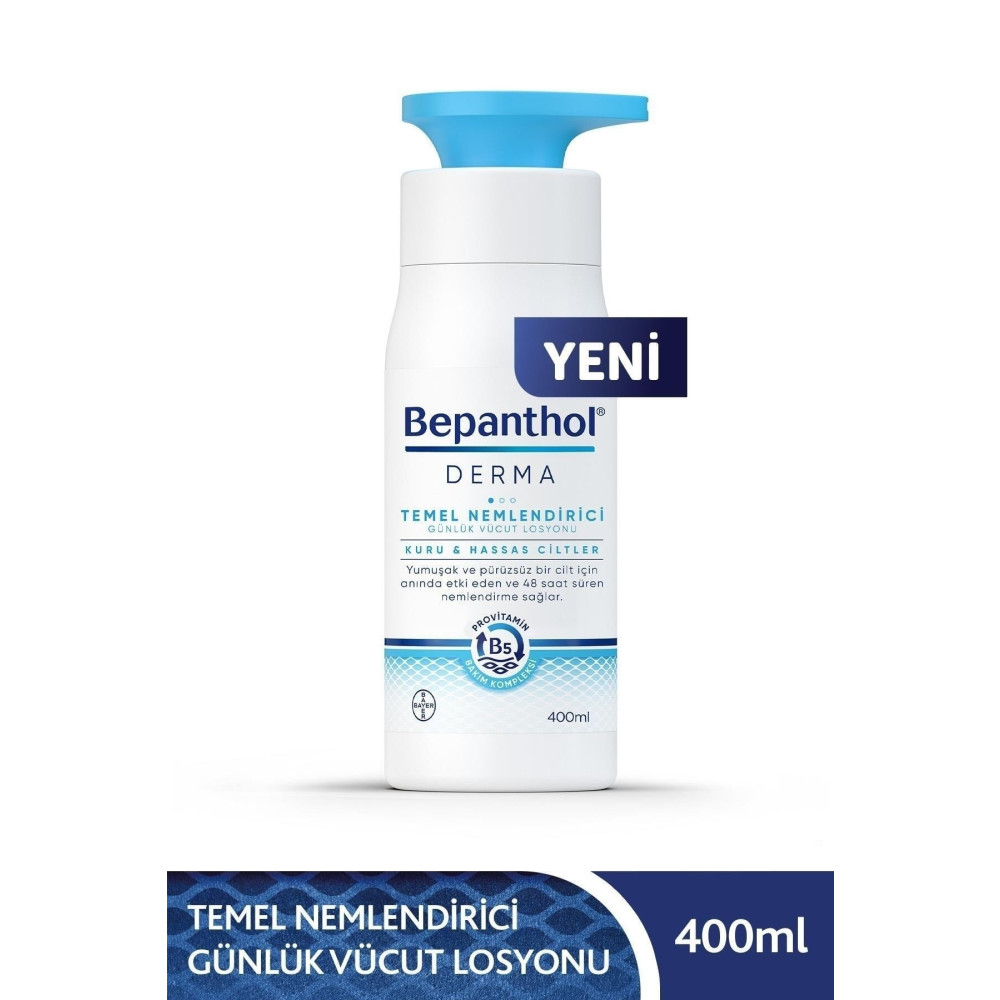 Bepanthol Derma Temel Nemlendirici Günlük Vücut Losyonu 400 ml Kuru ve Hassas Ciltler Vücut Losyonu ve Nemlendiricileri Fiyatı