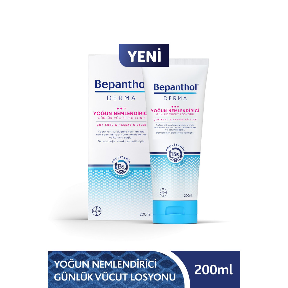 Bepanthol Derma Yoğun Nemlendirici Günlük Vücut Losyonu 200 ml Çok Kuru ve Hassas Ciltler Vücut Losyonu ve Nemlendiricileri Fiyatı