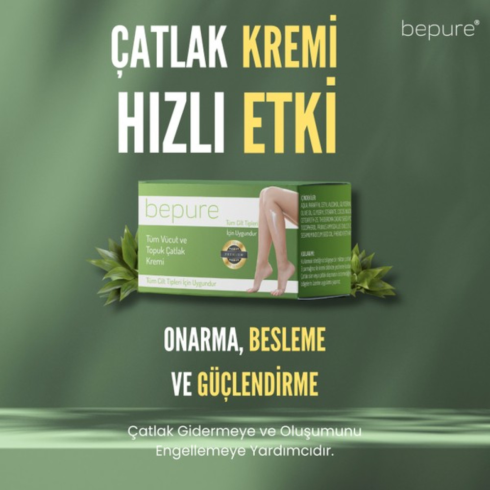 Bepure Çatlak Kremi, Çatlak Karşıtı ve Giderici, Nemlendirici Çatlak Kremi 50 ml Vücut Sıkılaştırıcı ve İncelticiler Fiyatı