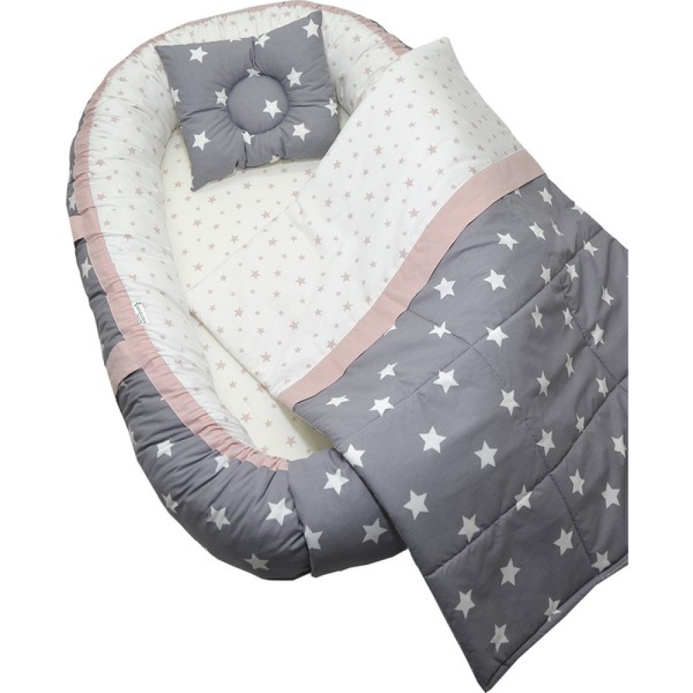 Berababy Babynest Pikeli Gri ve Pudra Kombin Bebek Yuvası 3 Parça Set Oto Boyaları Fiyatı