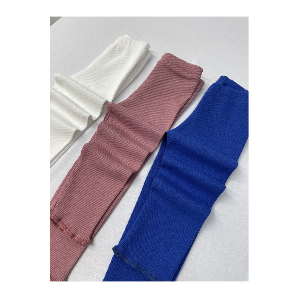 Berat moda Esnek Fitilli Beyaz - Saks - Gül Kurusu 3lü Kız - Erkek Kışlık Çocuk Tayt 6-12 Ay Beden Tayt Fiyatı