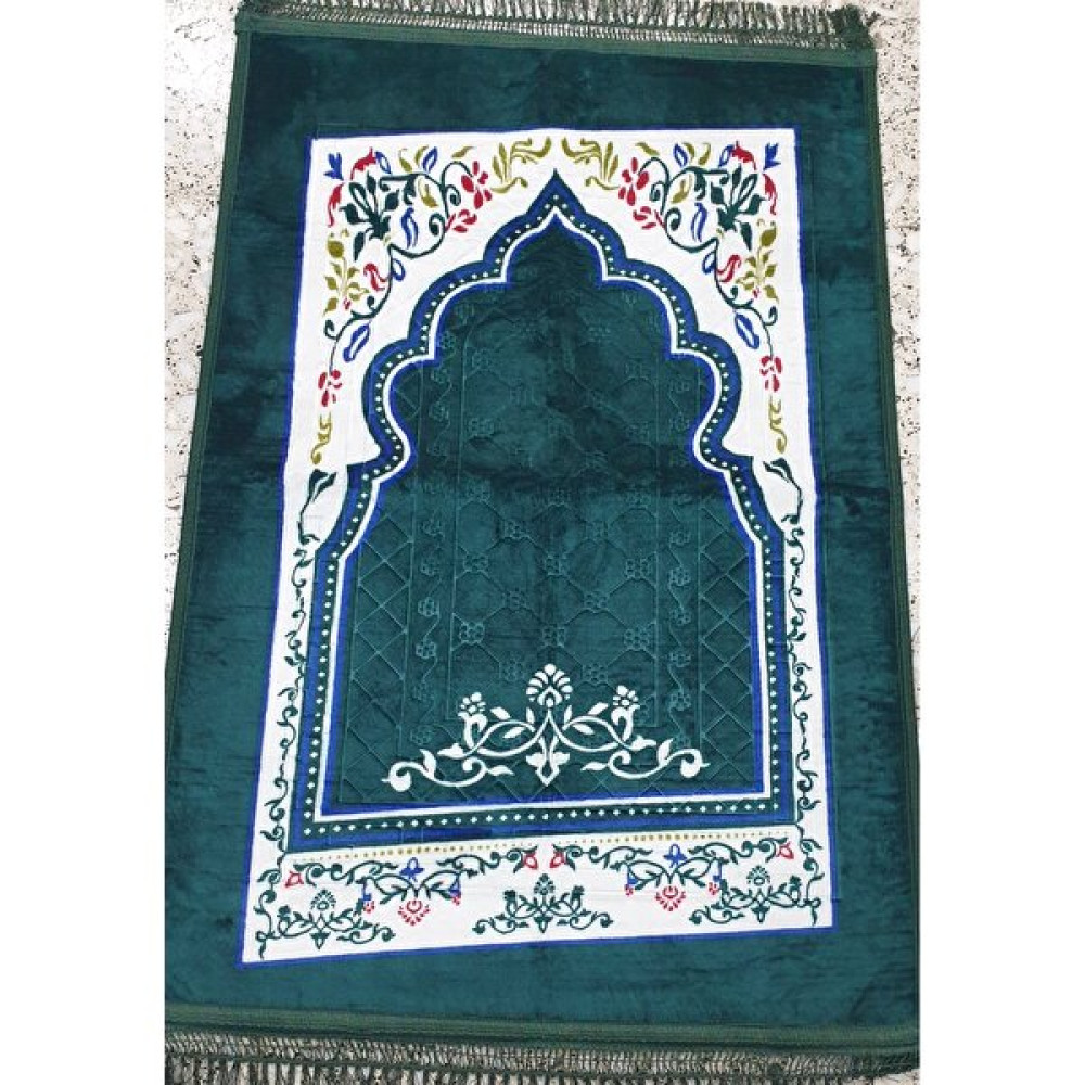 Berat Seccade - Namazlık - Kadife Seccade - Lüks Baskılı Peluş Seccade - 5 Adet - Renkli - 70 x 110 cm Seccade Fiyatı