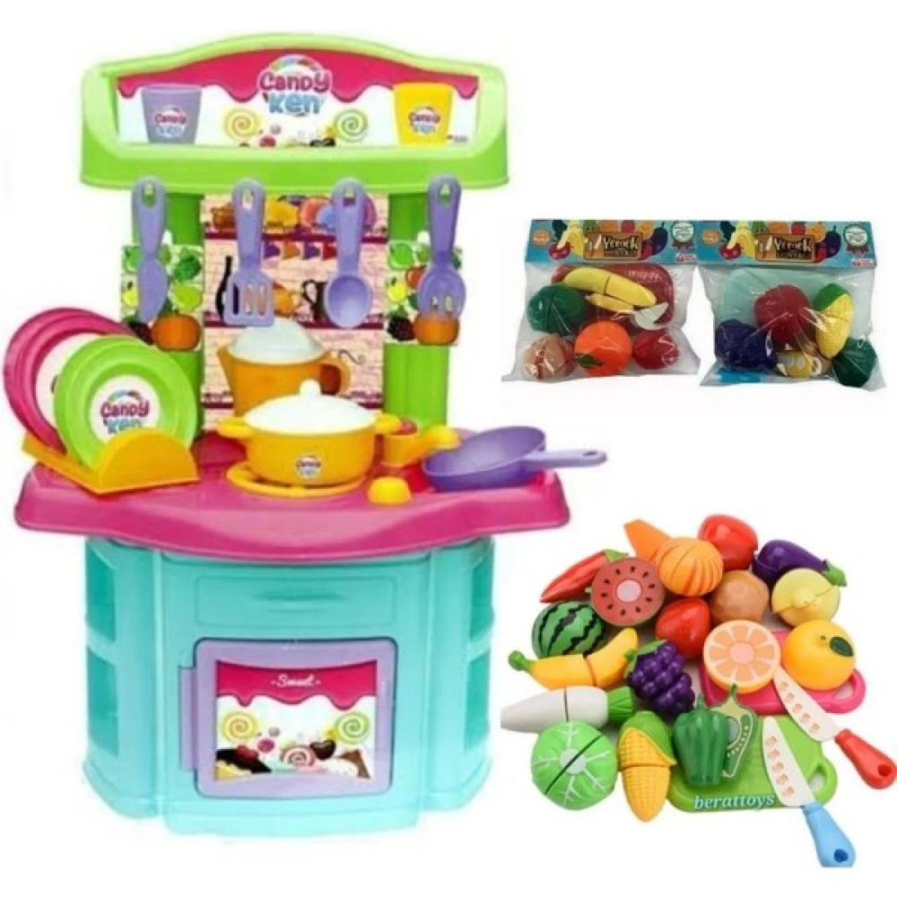 Berat Toys Berattoys 28 Parça Kesilebilen Meyve 16 Parça Mutfak Seti Evcilik Oyunu Kesme Oyuncak Meyve Sebze Oyuncak Fiyatı
