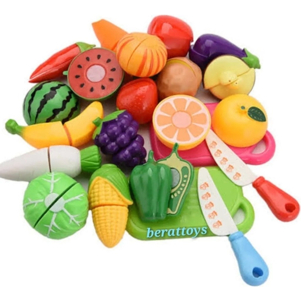 Berat Toys Berattoys 28 Parça Meyve Sebzeler Kesilebilir Meyve Cırtlı Oyuncak Meyve Sebze 2 poşet Oyun Seti Fiyatı