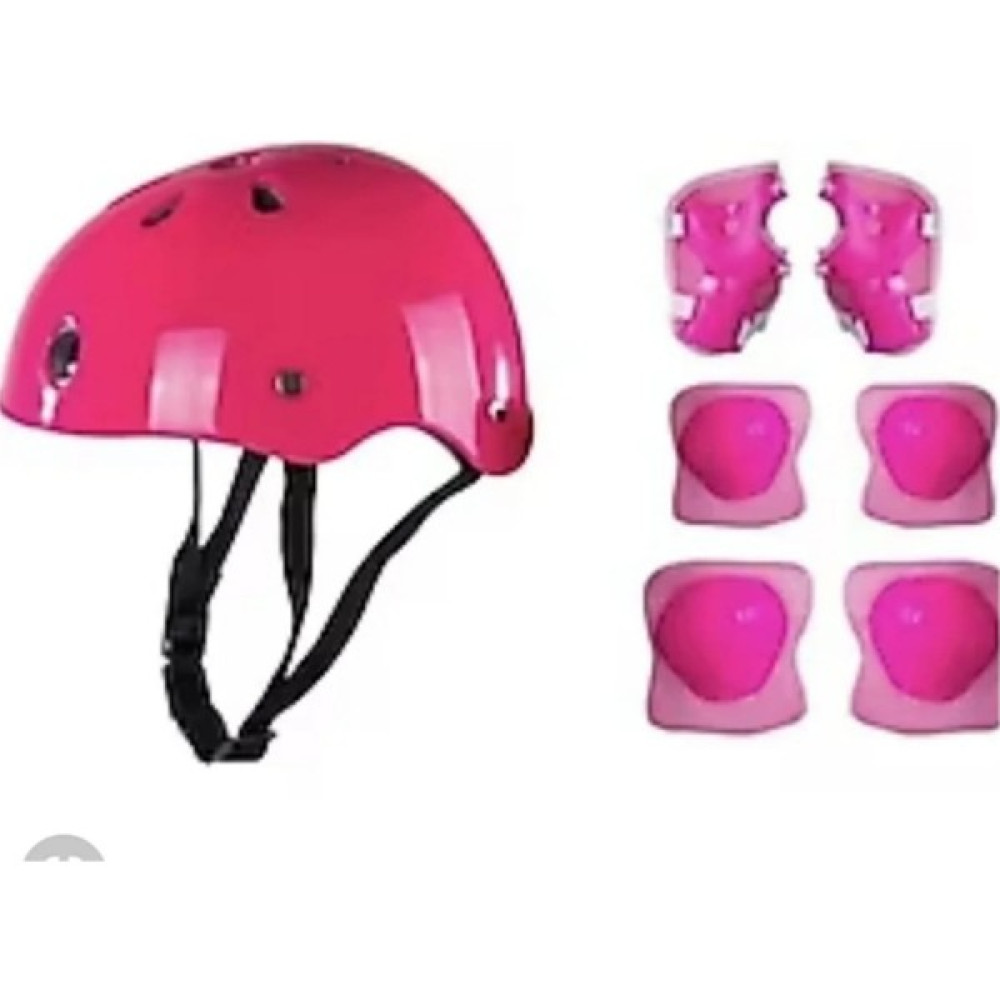Berat Toys Berattoys Çocuk Kask Dizlik Dirseklik Eldiven Seti Koruyucu Set Scooter Paten Koruyucu Ful Set - Gri - Pembe Açık Hava, Deniz ve Spor Oyuncakları Fiyatı