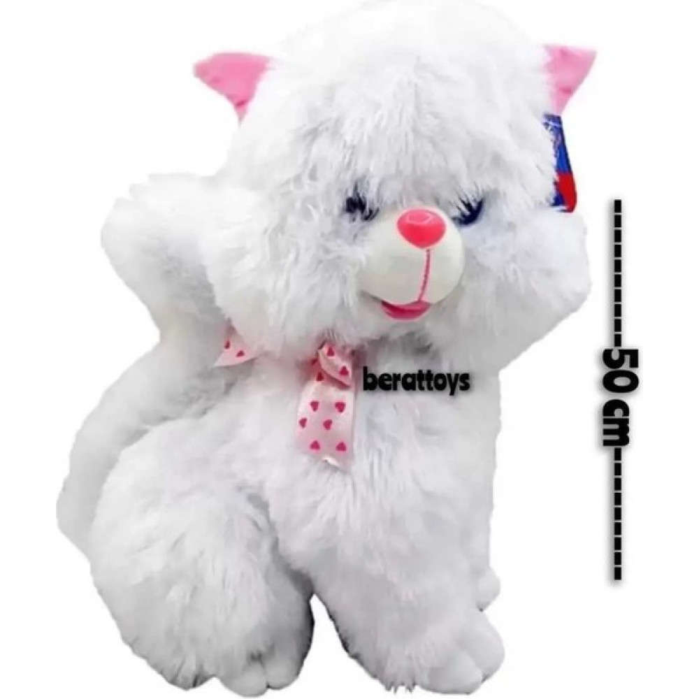 Berat Toys Berattoys Sesli Peluş Kedi 50 cm Büyük Boy Oyuncak Kedi Kedi Peluş Uyku Arkadaşı Hediyelik Peluş Oyuncak Peluş Oyuncaklar Fiyatı