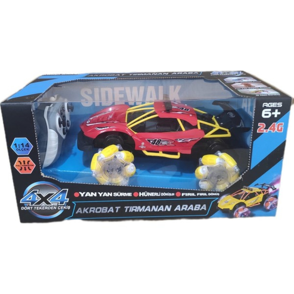 Berat Toys Berattoysuzaktan Kumandalı Araba Duman Çıkaran 4x4 Şarjlı Işıklı Müzikli Duman Atan Akrobat Araba - Kırmızı Oyuncak Araç Fiyatı