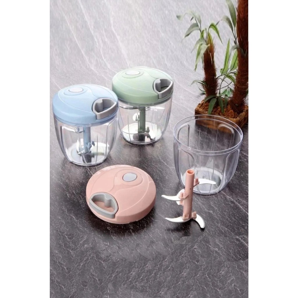 Berdina Home Pratik Ipli El Rondosu 5 Çelik Bıçaklı Büyük Boy Sebze Meyve Et Soğan Doğrayıcı Blender Rende Mavi Blenderler Fiyatı