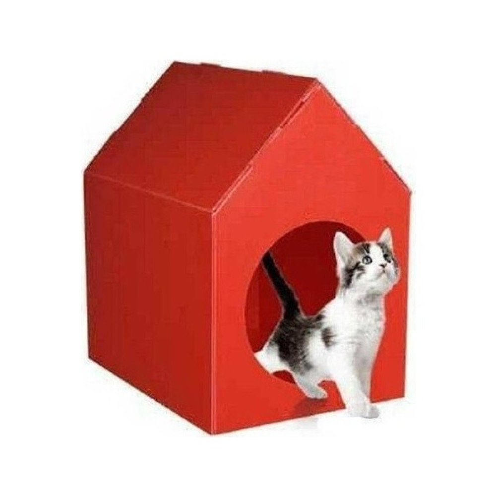 Bereks Plastik Kedi Evi Kedi Kulübesi Kedi Yuvası - Kırmızı Evcil Hayvan Ürünleri Fiyatı