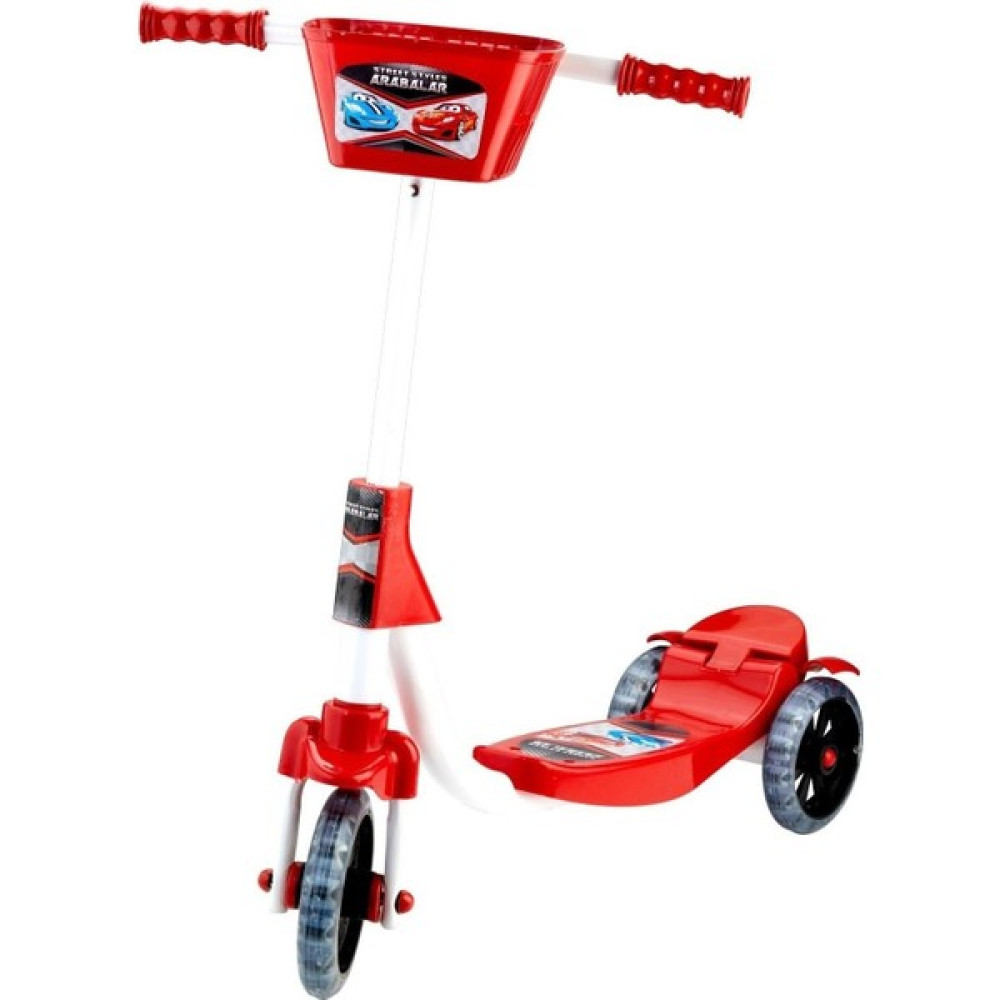 Beren Scooter Şimşek 3 Tekerli Frenli Sepetli Şeffaf Silikonlu - Kırmızı Açık Hava, Deniz ve Spor Oyuncakları Fiyatı