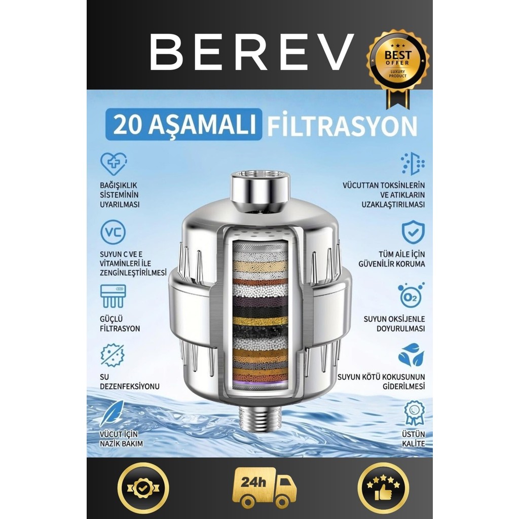 Berev Duş Filtresi - Krom SSD / Solid State Drive Fiyatı