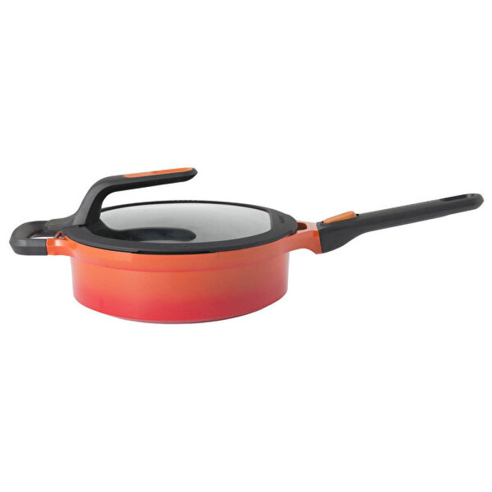 Berghoff Gem Stay Cool 28 CM Kulplu Turuncu Pilav Tenceresi 2307405 Tencereler Fiyatı