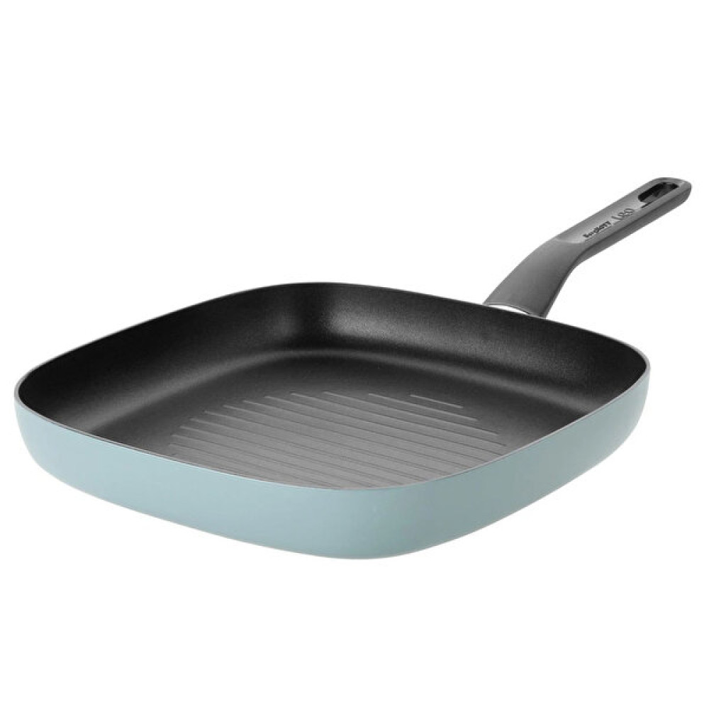 Berghoff Leo Slate 26 CM Alüminyum Pastel Mavi Izgara Tava 3950320 Tavalar Fiyatı