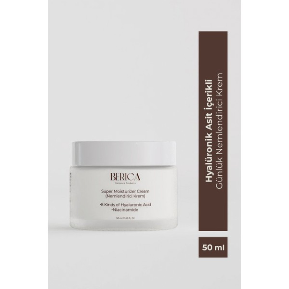 Berica Skincare Products 8 Farklı Hyalüronik Asit Içerikli Günlük Nemlendirici Krem 50 ml - Tüm Cilt Tipleri Için Nemlendiriciler Fiyatı