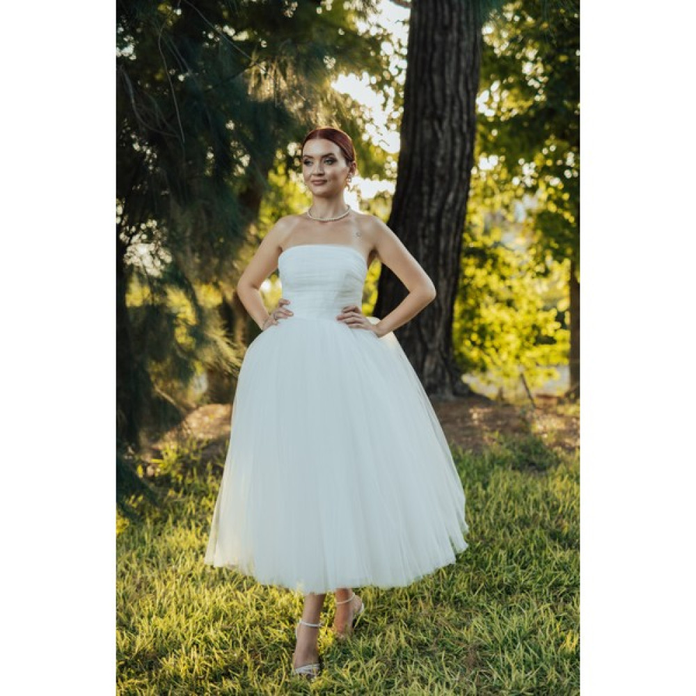 Berissima Bride Athena Tül Straplez Nikah Elbisesi Elbise Fiyatı