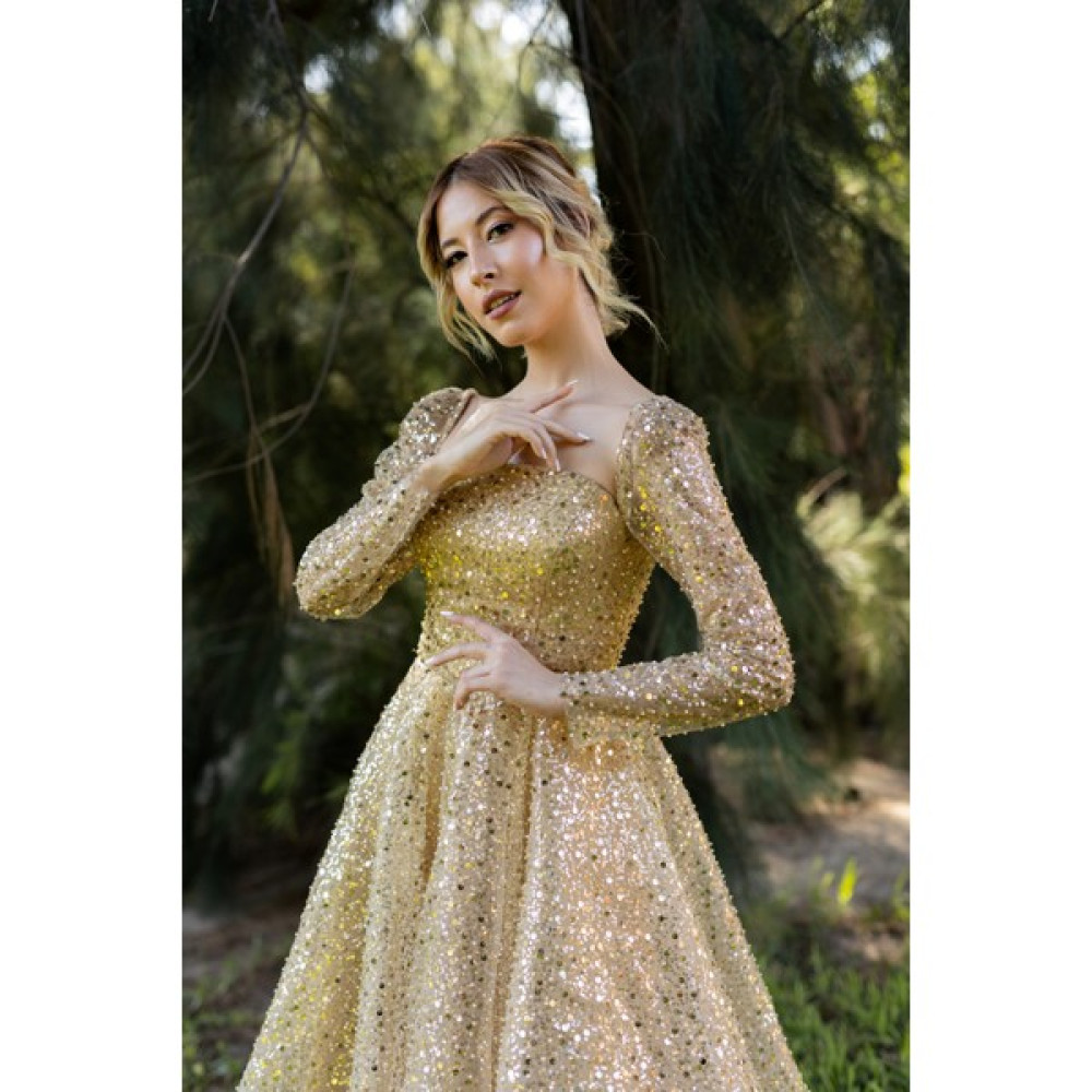 Berissima Bride Themis Payetli İncili Dantel Midi Nişan İsteme Elbisesi Elbise Fiyatı