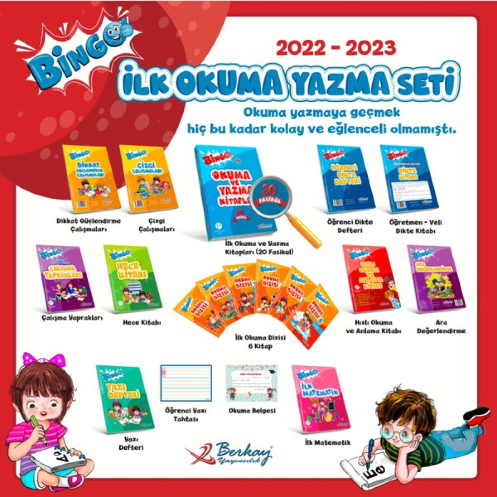 Berkay Yayınları 1.sınıf Bingo Ilk Okuma Yazma Seti Tüm Dersler Fiyatı