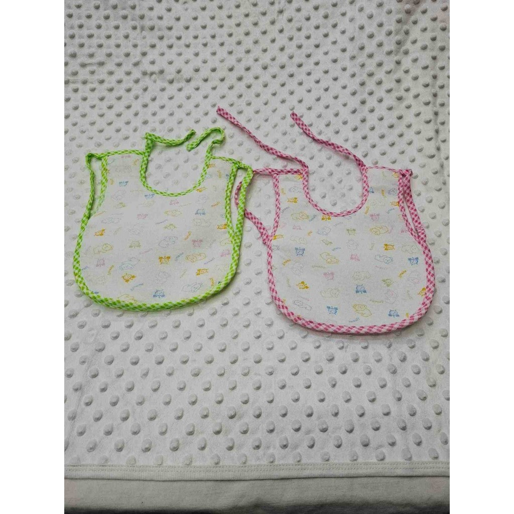 Berkaysun Tekstilden Bebek Mama Önlüğü Arkası Naylon 20x25cm 2 adet - Pembe - Yeşil - 0 - 6 Ay Bebek Mamaları Fiyatı