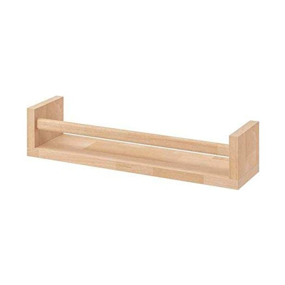 Berlin Shop IKE-400.701.85 Bekväm Baharat Rafı, Kayın Masif, 40 x 10 x 9 cm - Ahşap Rengi Duvar Rafı Fiyatı