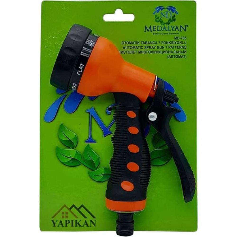 Berlin Shop Medalyan 7 Fonksiyonlu Otomatik Tetikli Bahçe Sulama Tabancası 1/2'', Çiçek Bitki Ağaç Sulama Fıskiye Tabancası, Ayarlı Oto, Araba, Bal... Bahçe Makinesi Aksesuar & Yedek Parça Fiyatı