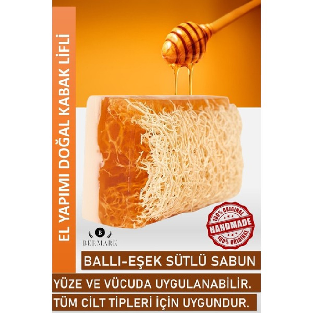 Bermark El Yapımı Doğal Kabak Lifli Eşek Sütü & Bal Sabunu - sabun Oto Boyaları Fiyatı