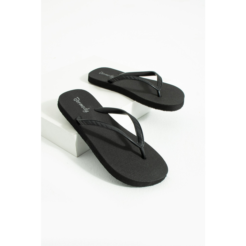 Bermody Kadın Rahat Basic Siyah Parmak Arası Plaj Terliği Flipflops 37 Beden Unisex Sandalet Fiyatı