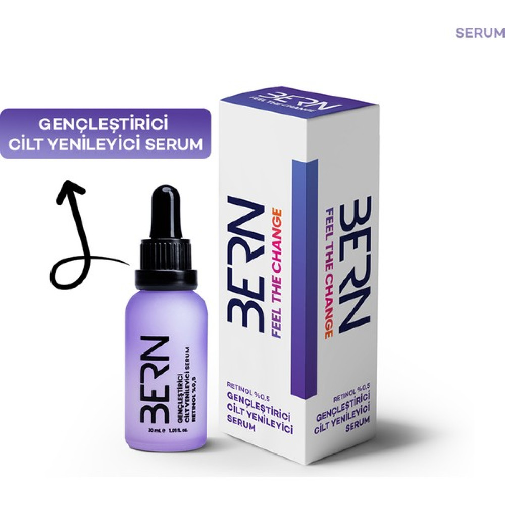Bern Cosmetics Retinol % 0.5 Gençleştirici Cilt Yenileyici Serum Anti-Aging / Yaşlanma Karşıtı Fiyatı