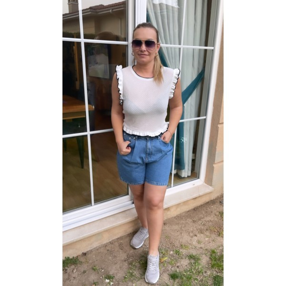 Berna Güneş Butik Fırfırlı Bluz Bluz Fiyatı