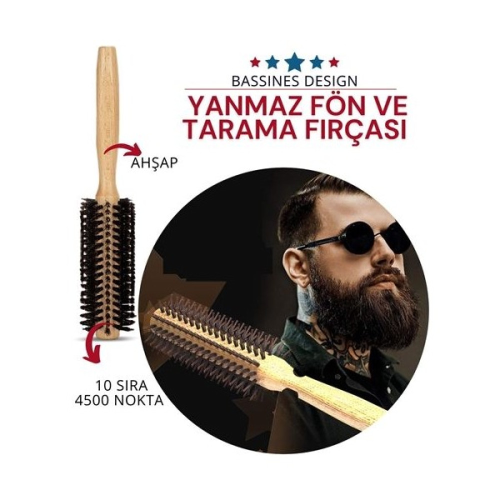 Bernami BYR002 Baxter Sakal Saç Fön ve Tarama Tarağı 716294 [efsngrck] Tıraş Makineleri Fiyatı