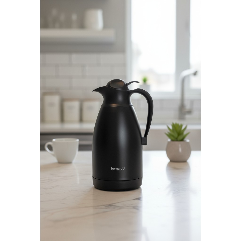 Bernardo Grandio Çelik Termos Siyah 2 Litre - 2 lt - 000-Siyah Termoslar Fiyatı