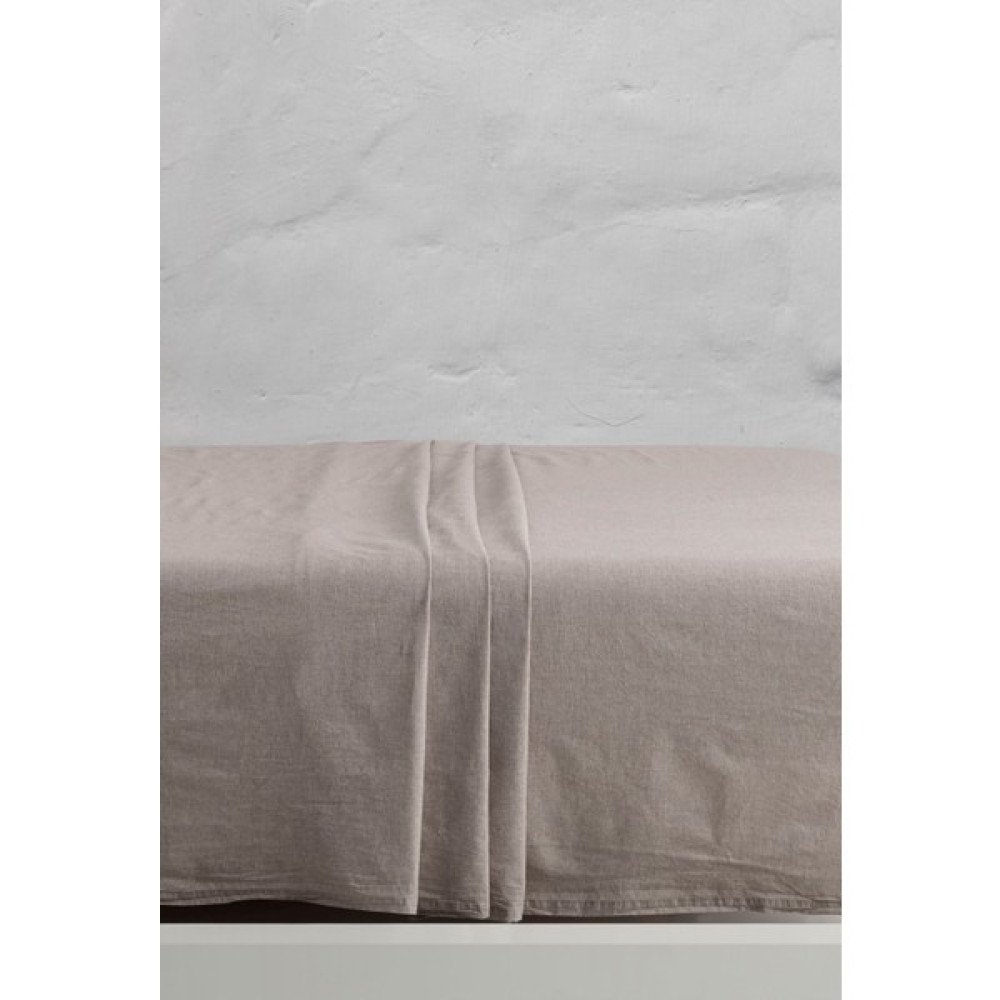 Berolige Chambray 100% Pamuklu Yıkamalı Iplik Boya Çarşaf Kahverengi 240X260 - 240 x 260 cm Çarşaf Fiyatı