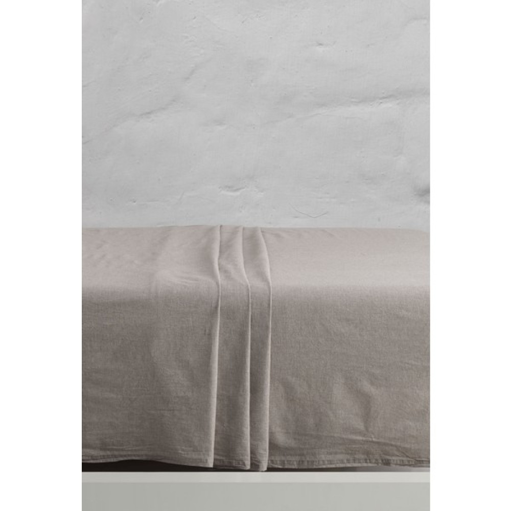 Berolige Chambray 100% Pamuklu Yıkamalı Iplik Boya XL Çarşaf Kahverengi - 280 x 260 cm Çarşaf Fiyatı
