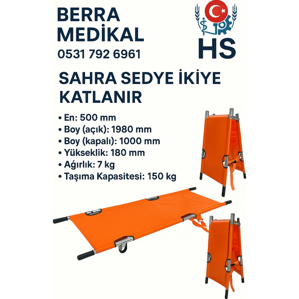 Berra 2 Ye Katlanır Sedye Diğer Fiyatı