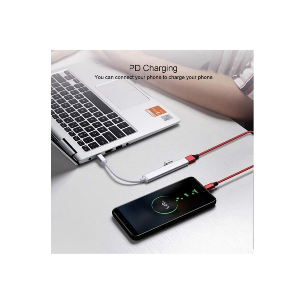 Berraahmet Type-c To Usb Hub 4 Port Çoklayıcı Macbook Ile Uyumlu Çoğaltıcı Hub Bilgisayar Çevirici ve Adaptörü Fiyatı