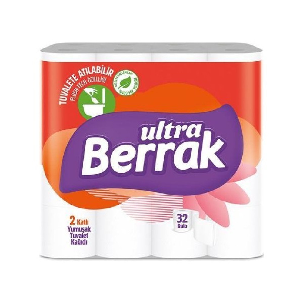 Berrak Ultra 2 Katlı Tuvalet Kağıdı - 32 Rulo - Beyaz Oto Boyaları Fiyatı