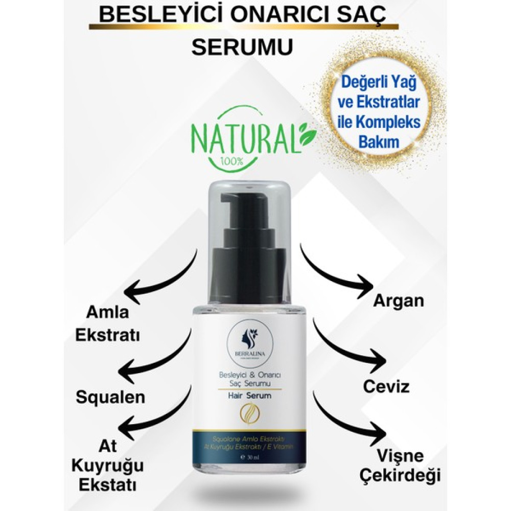 Berralina Doğal Bakım Ürünleri Besleyici Saç Bakım Yağı (Durulama Gerektirmez) Saç Bakım Maskeleri & Serumlar & Spreyler Fiyatı