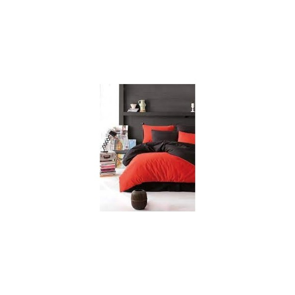 Berre Home Kırmızı Siyah Kombin Nevresimtakımı - 200 x 220 cm - Kırmızı - Siyah Nevresim Takımı Fiyatı
