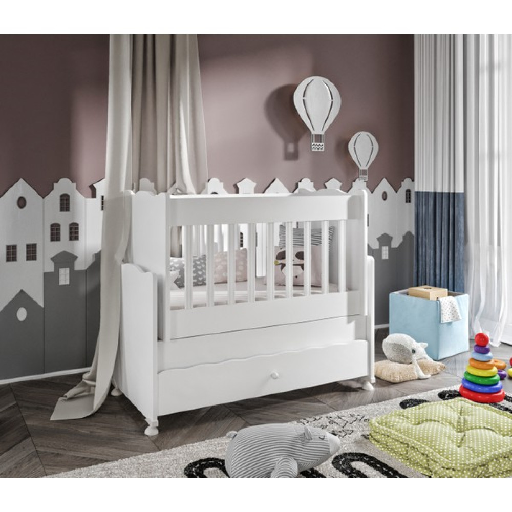 Berry Sallanabilen, Çekmeceli Anne Yanı Mdf Beşik (50X90CM) Beşik Fiyatı