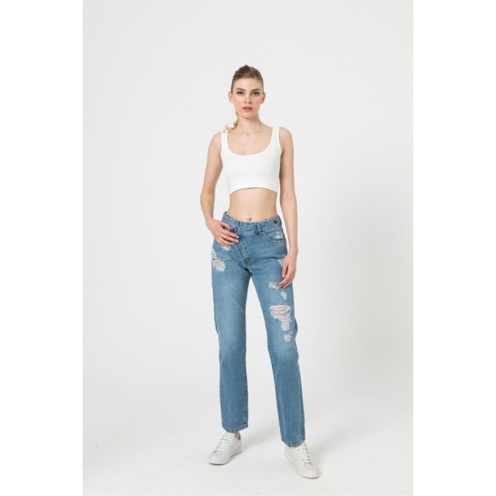 Berse Butik Özel Tasarım Cross Over Jean Bayan Jeans / Kot Pantolon Fiyatı