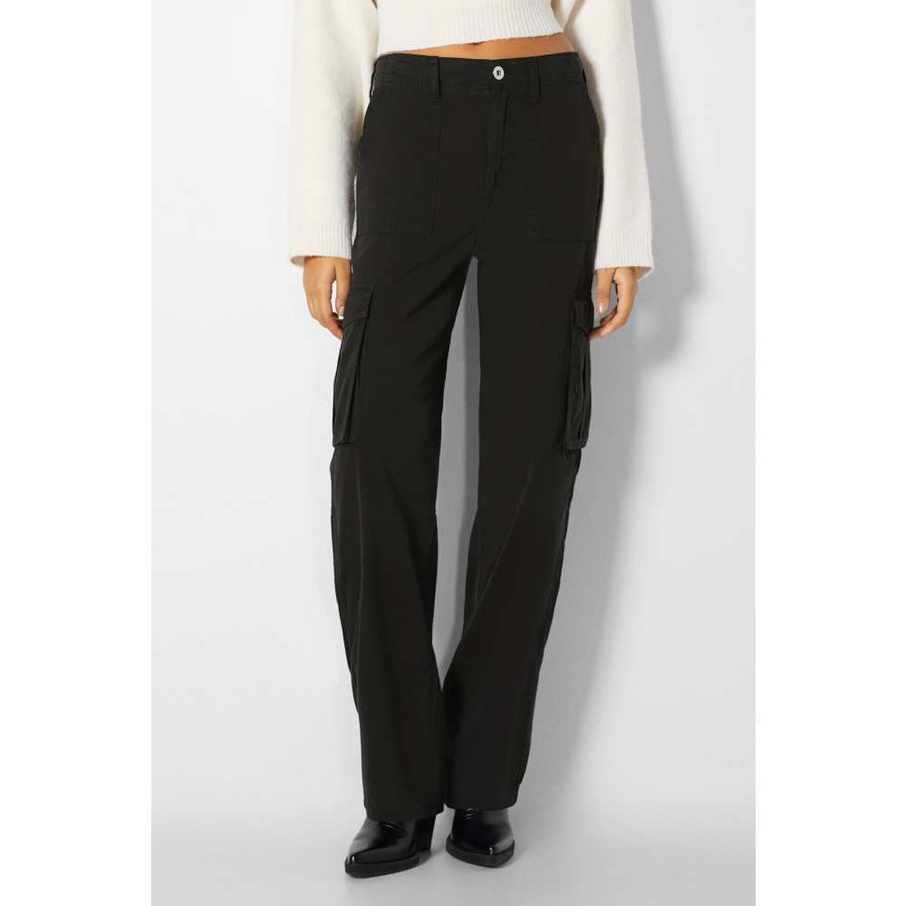 Bershka Straight Fit Kargo Pantolon 38 Beden Kadın Pantolon Fiyatı