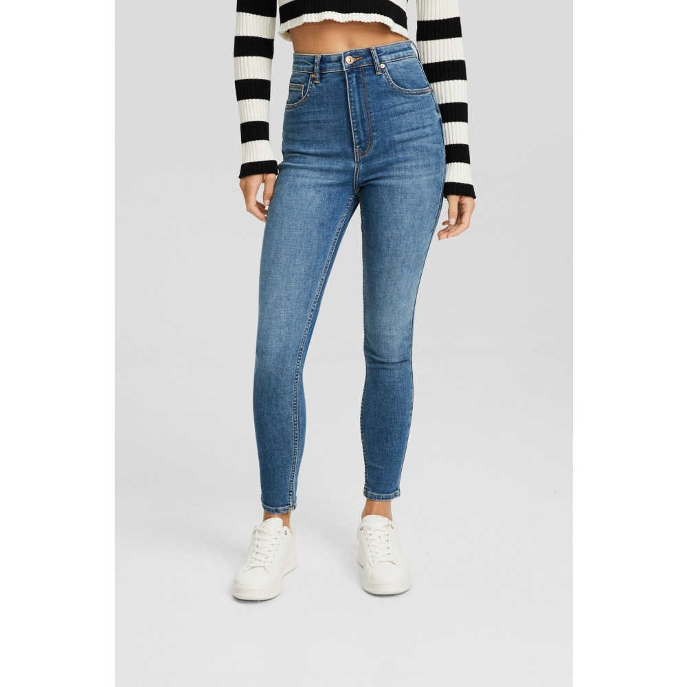 Bershka Süper Yüksek Bel Skinny Fit Jean 34 Beden Bayan Jeans / Kot Pantolon Fiyatı