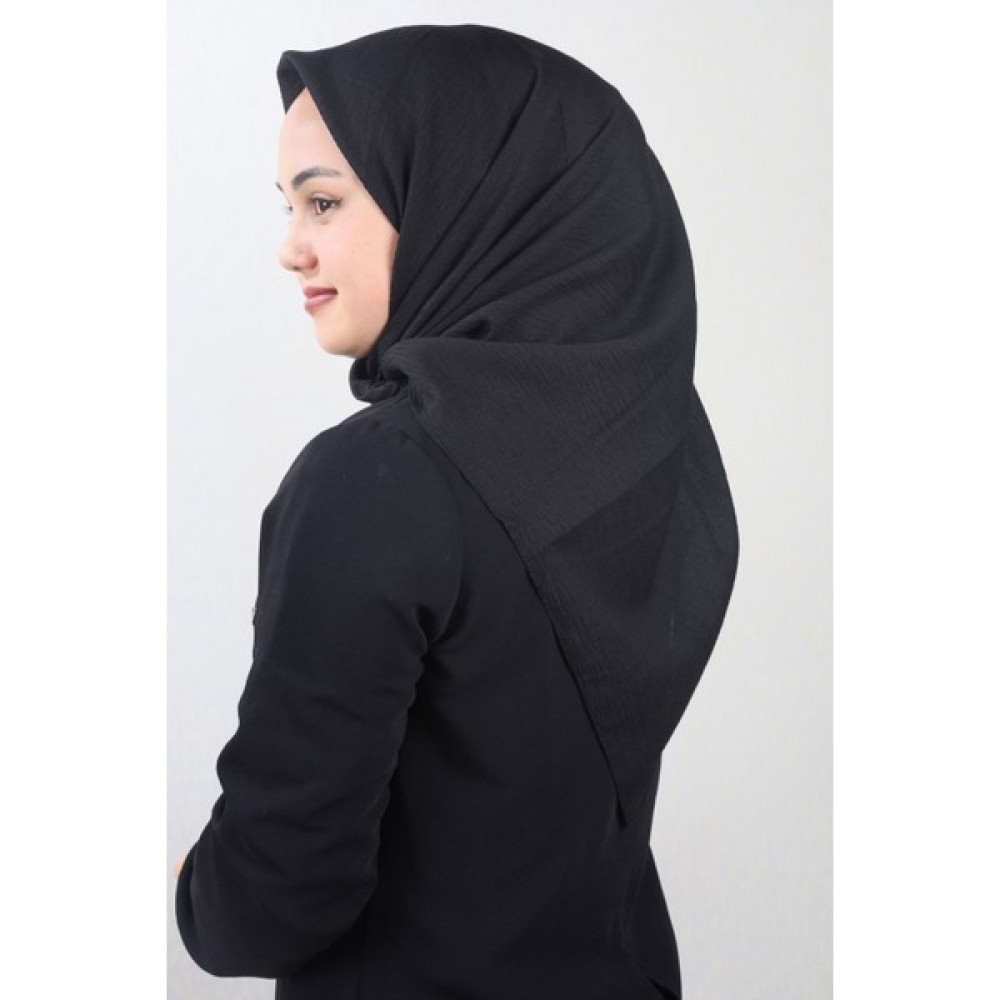 Berussa Düz Renk Mio Caz Eşarp - Desen-01 - Siyah -97 Eşarp Fiyatı