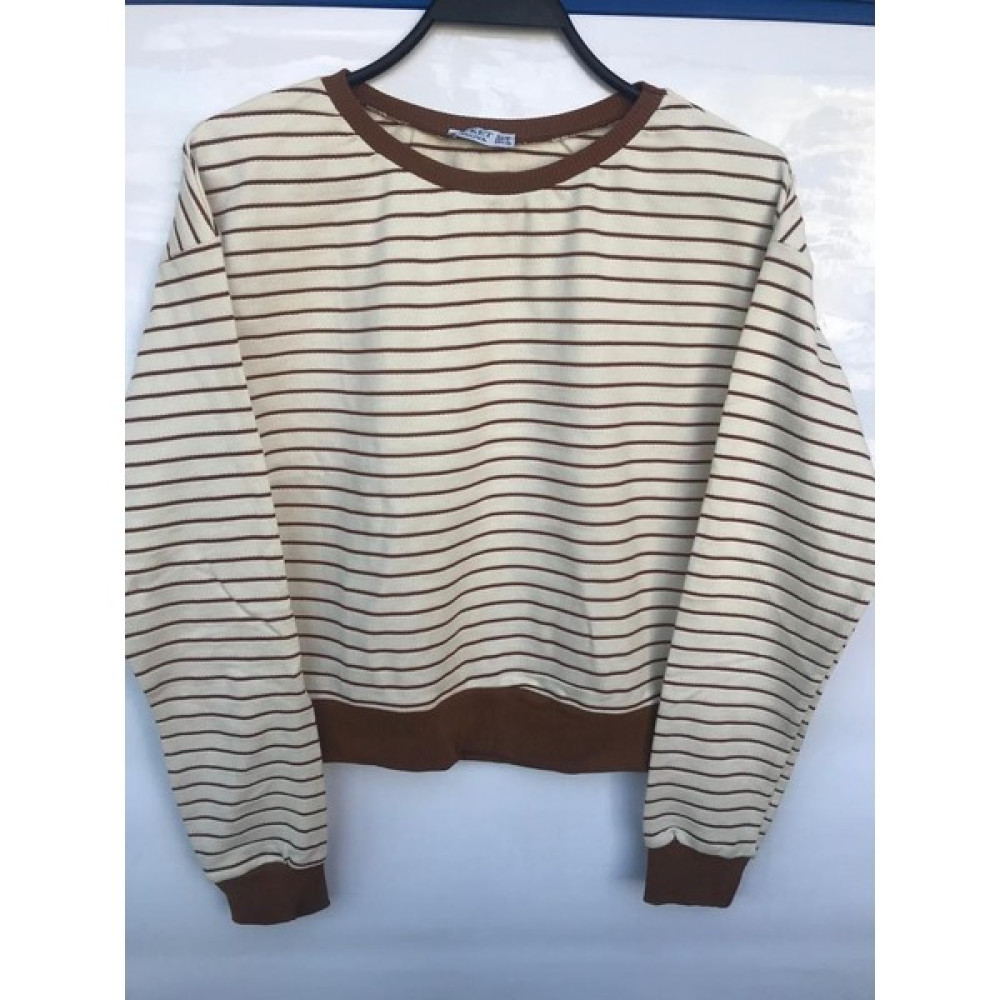 Bery Kadın Çizgili Sweatshirt Bayan Sweatshirt Fiyatı