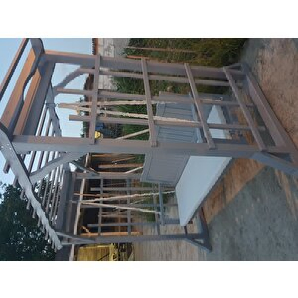 BERZBUĞ Berzbuğ Kolay Kurulum Antrasit Ahşap Pergole Salıncak 140*50*10 Cm Minderli Bahçe Salıncağı Fiyatı