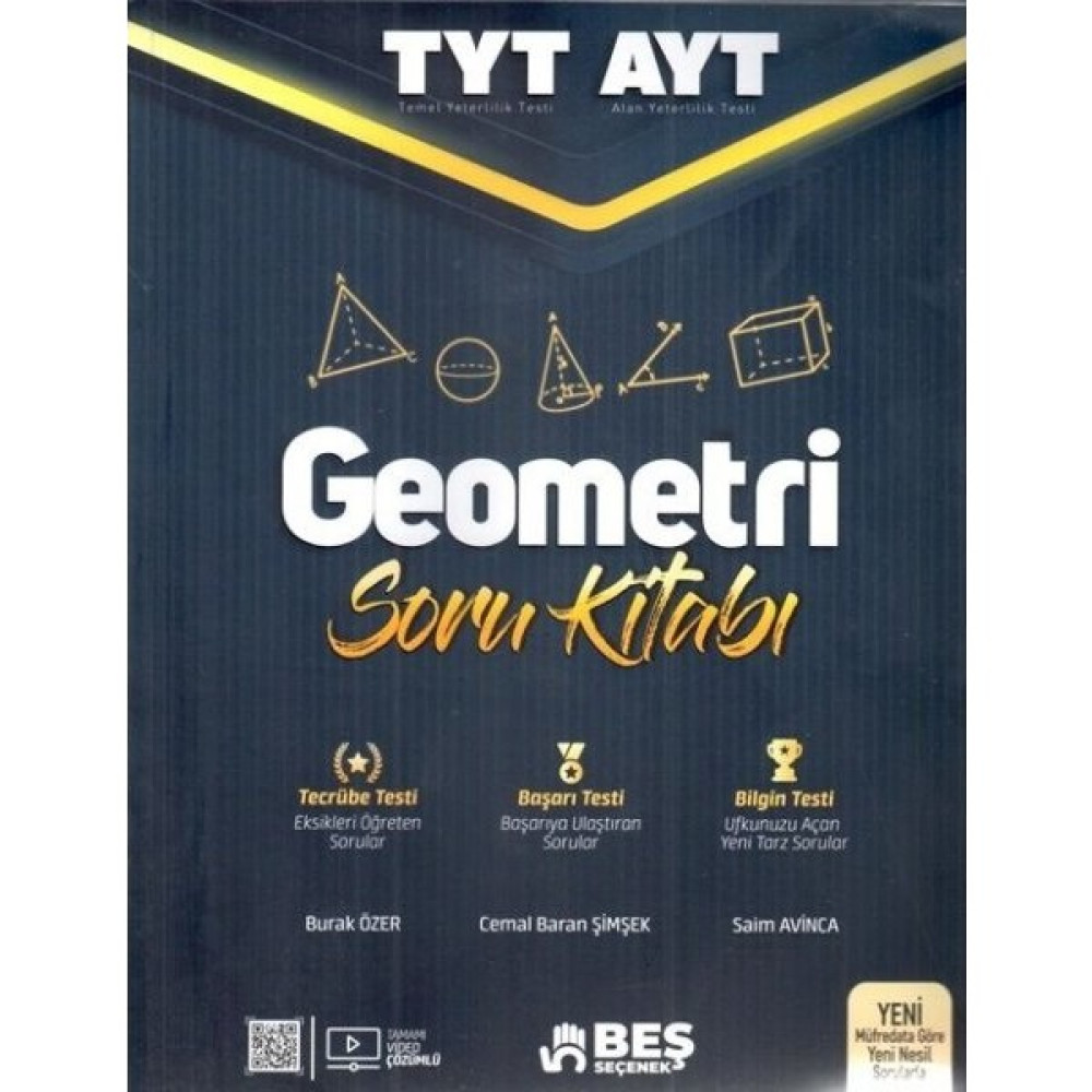 Beş Seçenek YKS TYT AYT Geometri Soru Kitabı Temel Yeterlilik Testi (TYT) Fiyatı