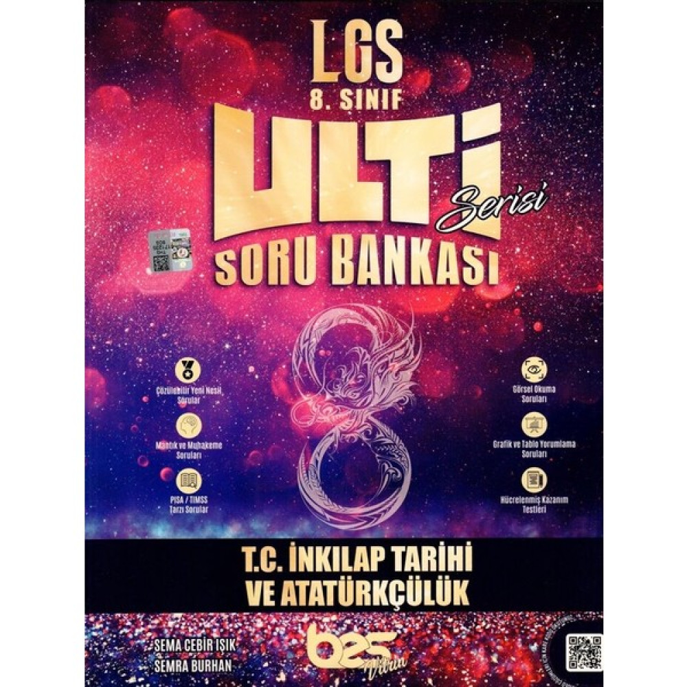 Bes Yayınları 8. Sınıf LGS T.C. İnkılap Tarihi ve Atatürkçülük Ulti Serisi Soru Bankası - Sema Cebir Işık Ders Sınav Kitapları Fiyatı
