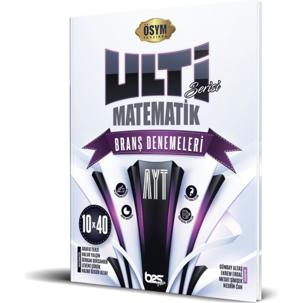 Bes Yayınları AYT Ulti Serisi Matematik Branş Denemeleri 2023 Temel Yeterlilik Testi (TYT) Fiyatı