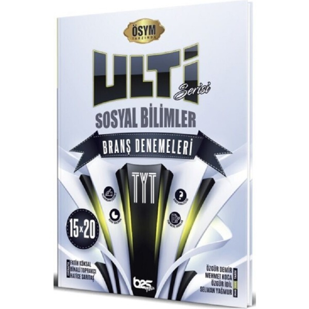 Bes Yayınları Tyt Sosyal Bilgiler Ulti Serisi 15X20 Branş Denemeleri Sosyal Bilgiler Fiyatı