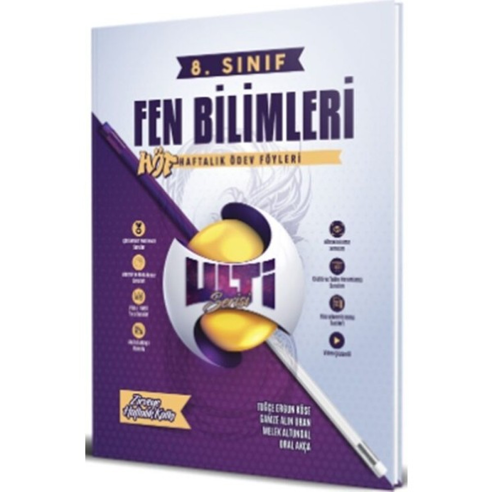 Bes yayınları Ulti 08. Sınıf Hf.ödev Föy (Höf) Fen Bil - 2024 Kaynak Kitapları Fiyatı
